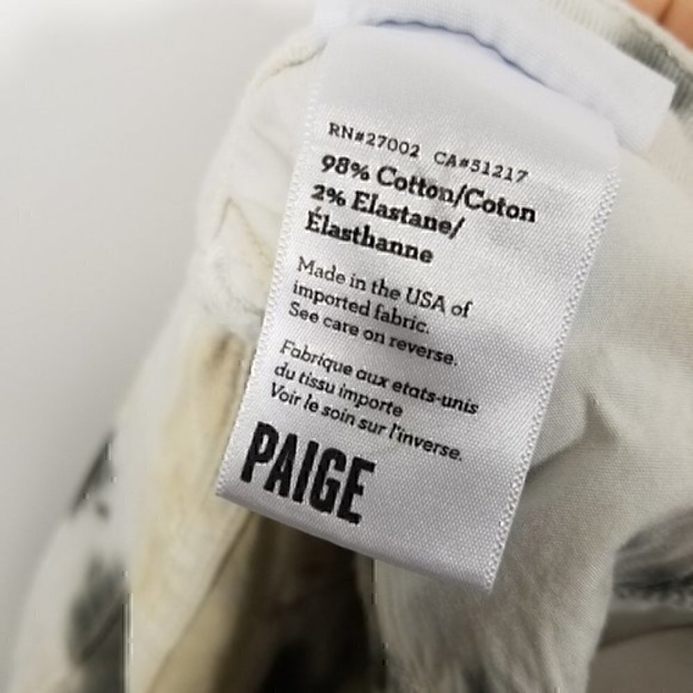 PAIGE Jimmy Jimmy Short Acid Wash Jean Shorts 30 - Picture 6 of 7